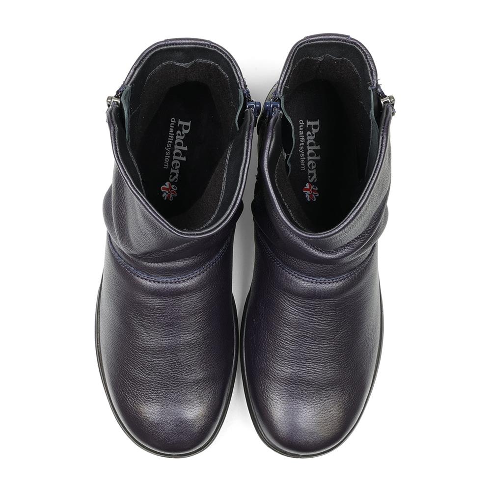 Padders Ladies Dual Fit Comfort 2E/3E BEAU - Navy Leather
