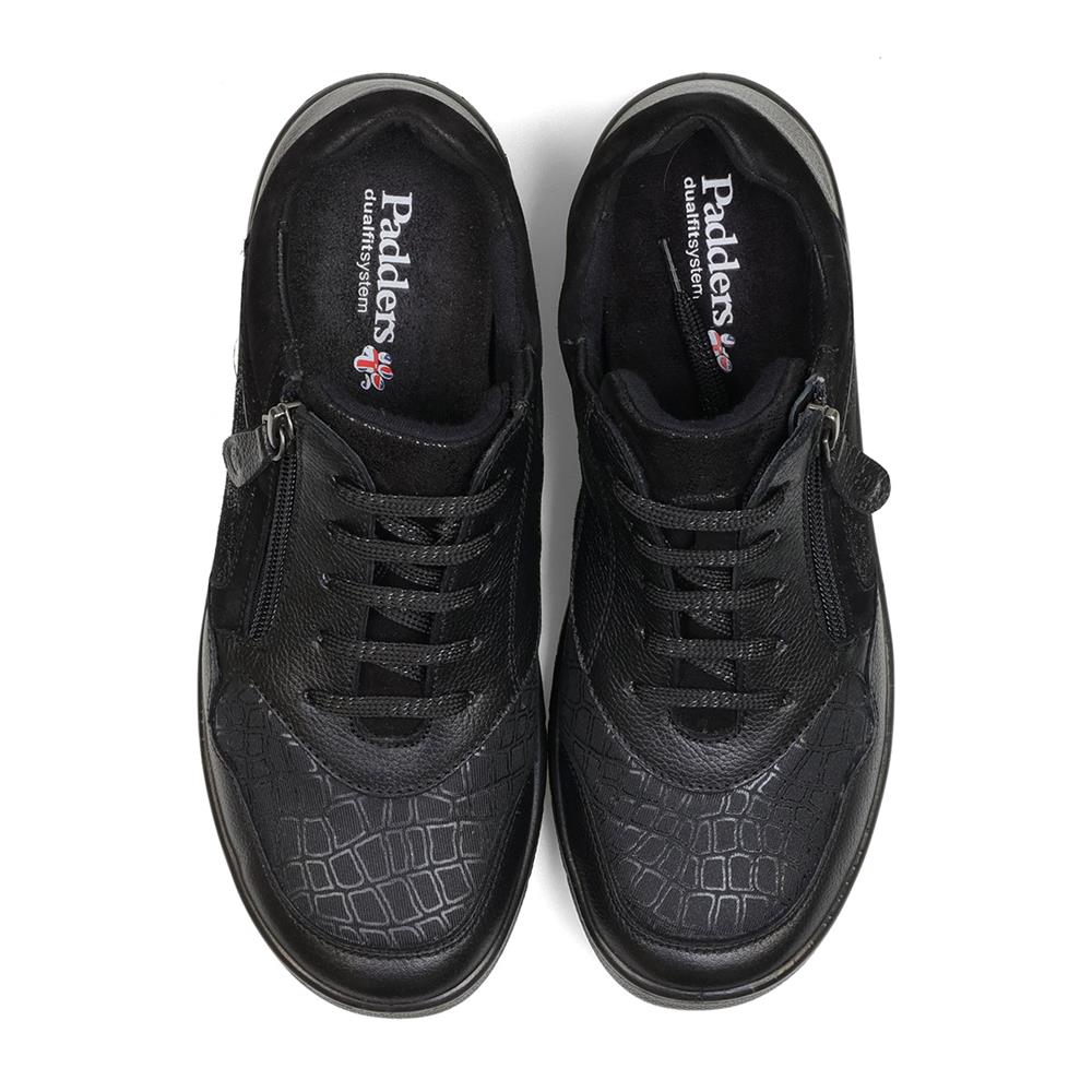 Padders Ladies Dual Fit Comfort 2E/3E INDIGO - Black Combi