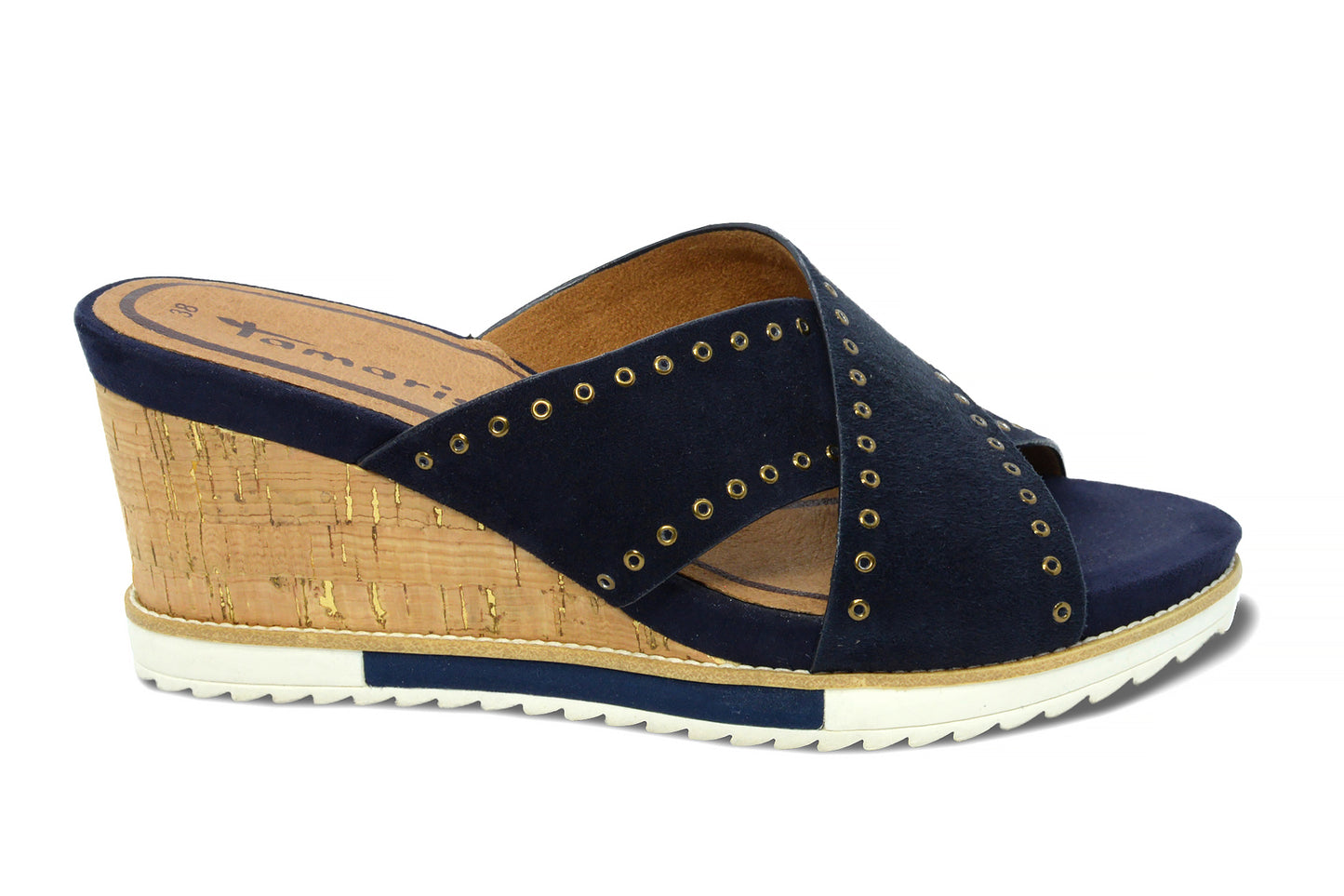 Tamaris Talon Compensé Boho Style - Marine
