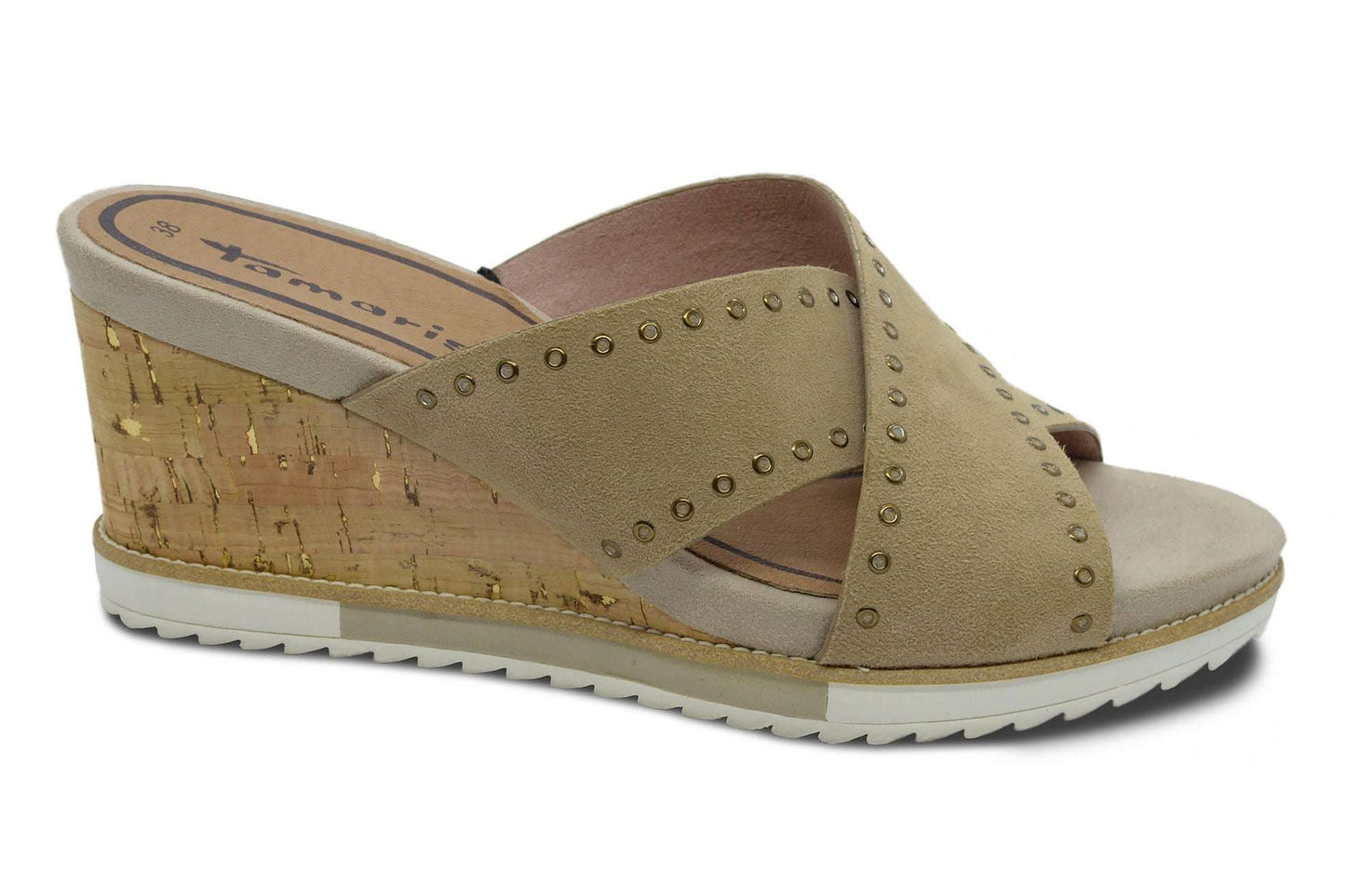 Tamaris Wedge Heel Boho Style - Shell
