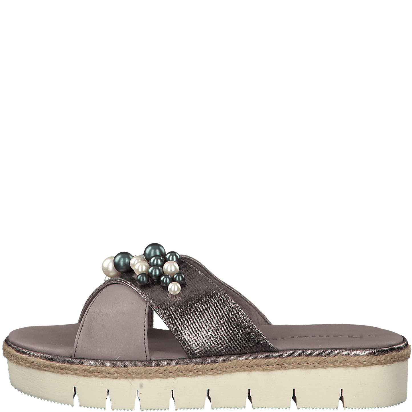 Tamaris Super Soft Slip-On Slippers - Stone Pewter