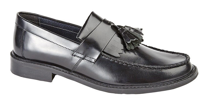 Roamers M900A Men's Toggle Saddle Loafer Black