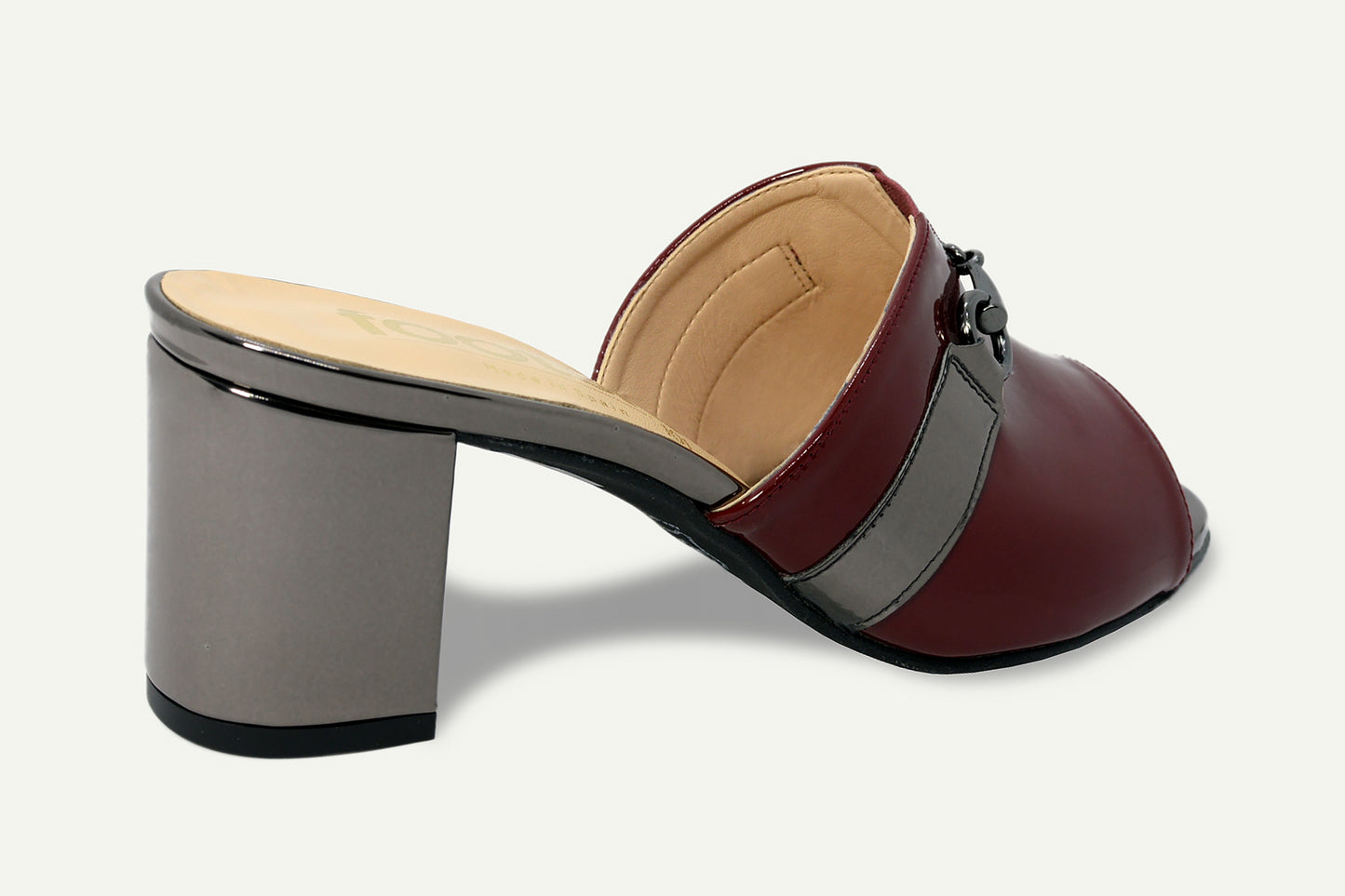 Footsie F3362A 981 Burgundy and Pewter