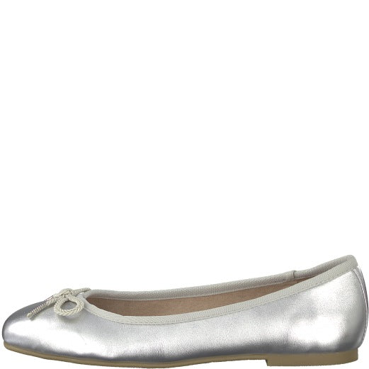 Tamaris Ballet Flat Shoes Silver