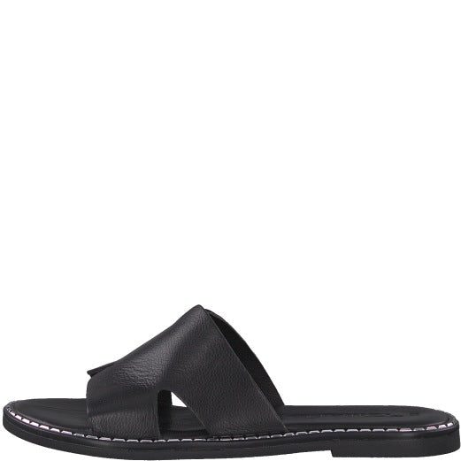 Tamaris Stylish Slide Mules - Black