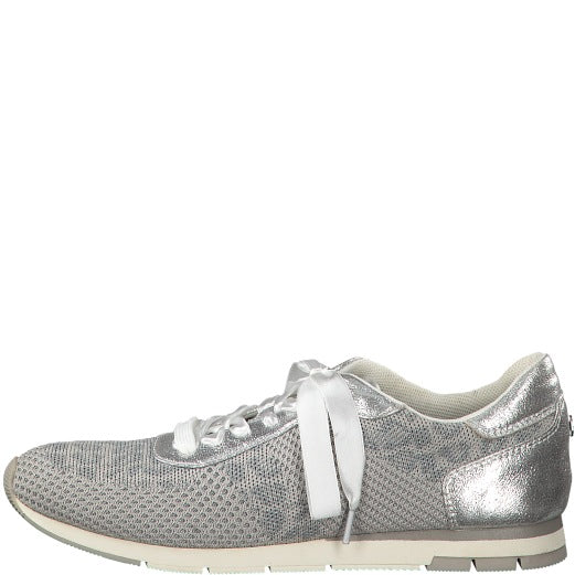 حذاء Tamaris Lace Pump باللون الرمادي الفاتح