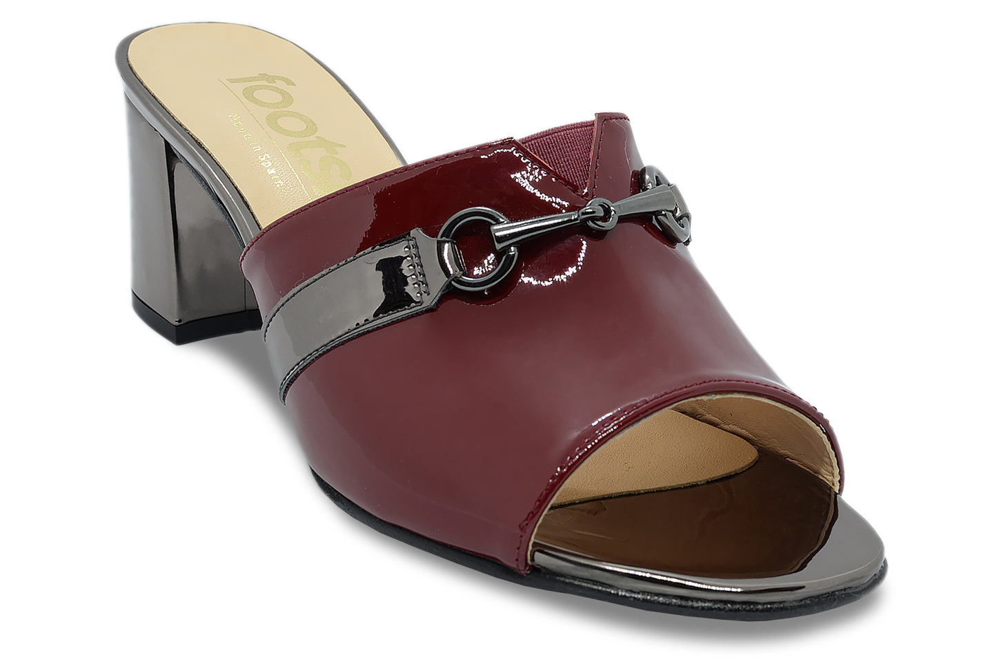 Footsie F3362A 981 Burgundy and Pewter