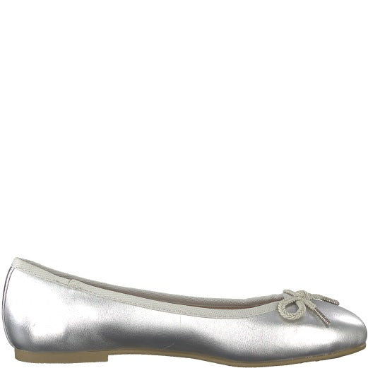 Tamaris Ballet Flat Shoes Silver