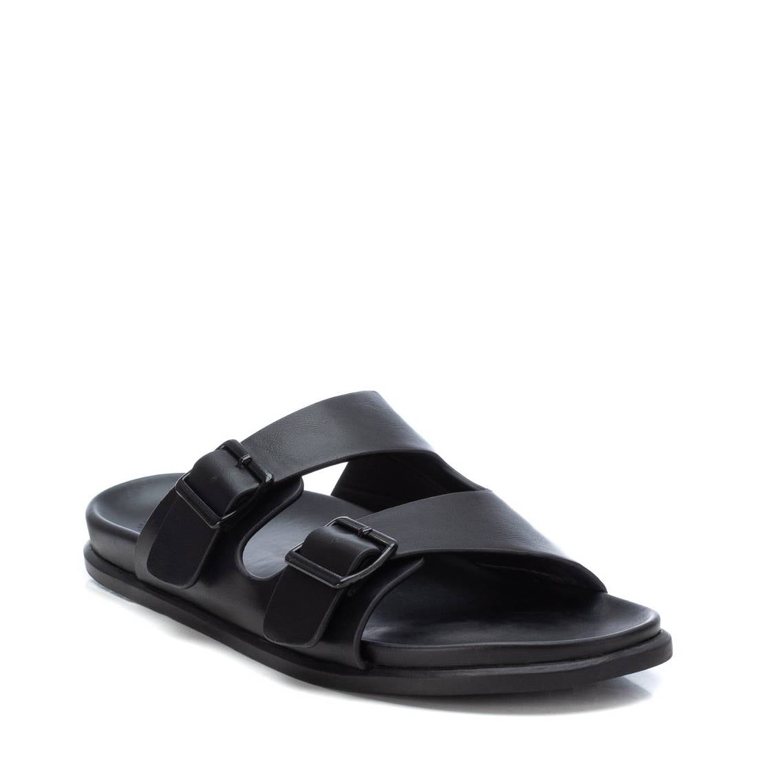 Two Strap Buckle Sandal 141288 Black