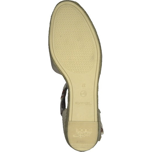 Tamaris Espadrilles Sandales Satin Strap - Beige