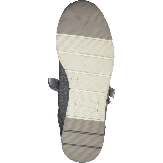 حذاء Tamaris Lace Pump باللون الرمادي الفاتح