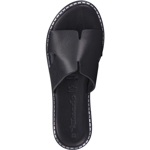 Tamaris Stylish Slide Mules - Black