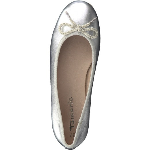 Tamaris Ballet Flat Shoes Silver