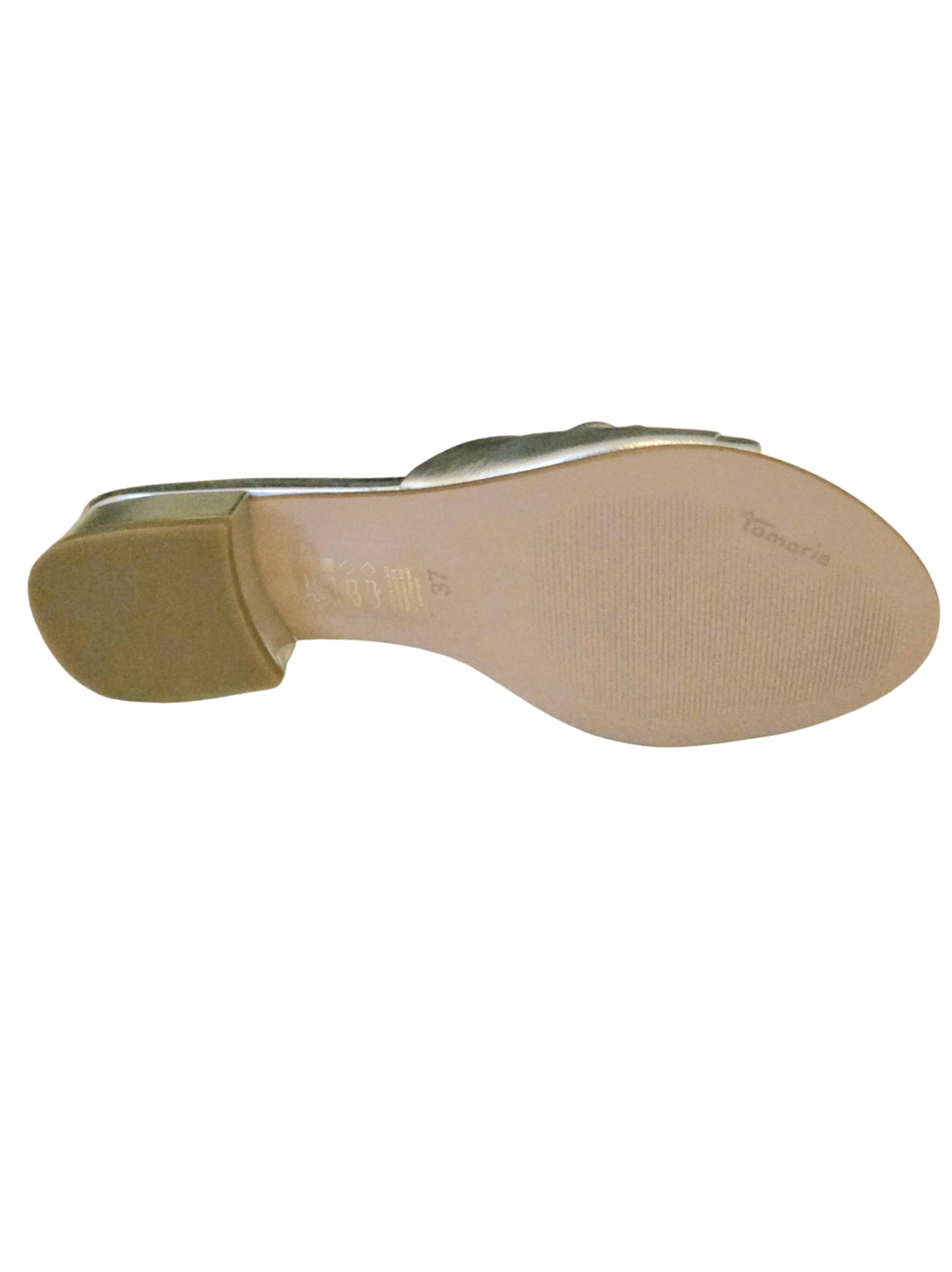 Tamaris 1-27214-20 933 Silver Flat Mule Sandal