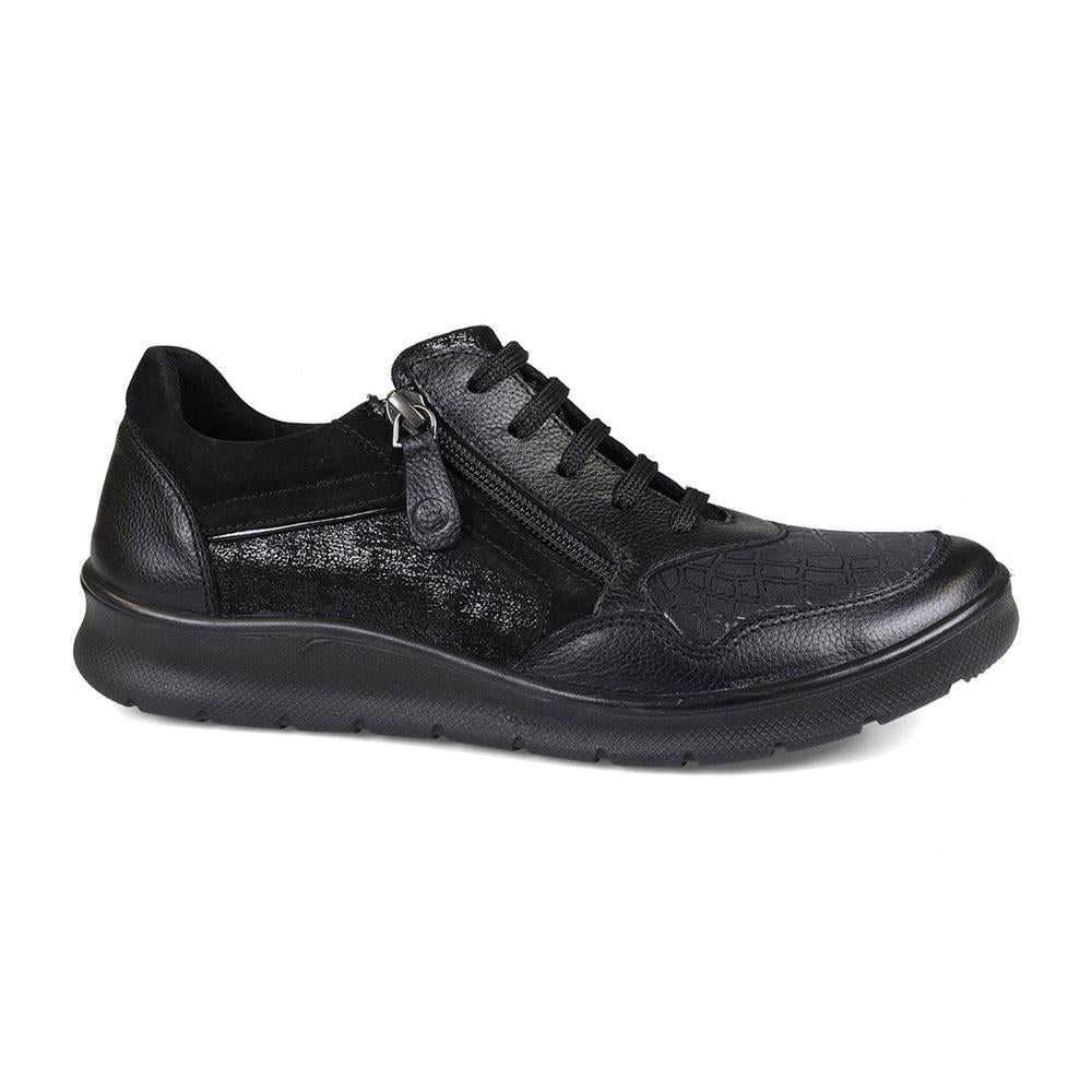 Padders Ladies Dual Fit Comfort 2E/3E INDIGO - Black Combi