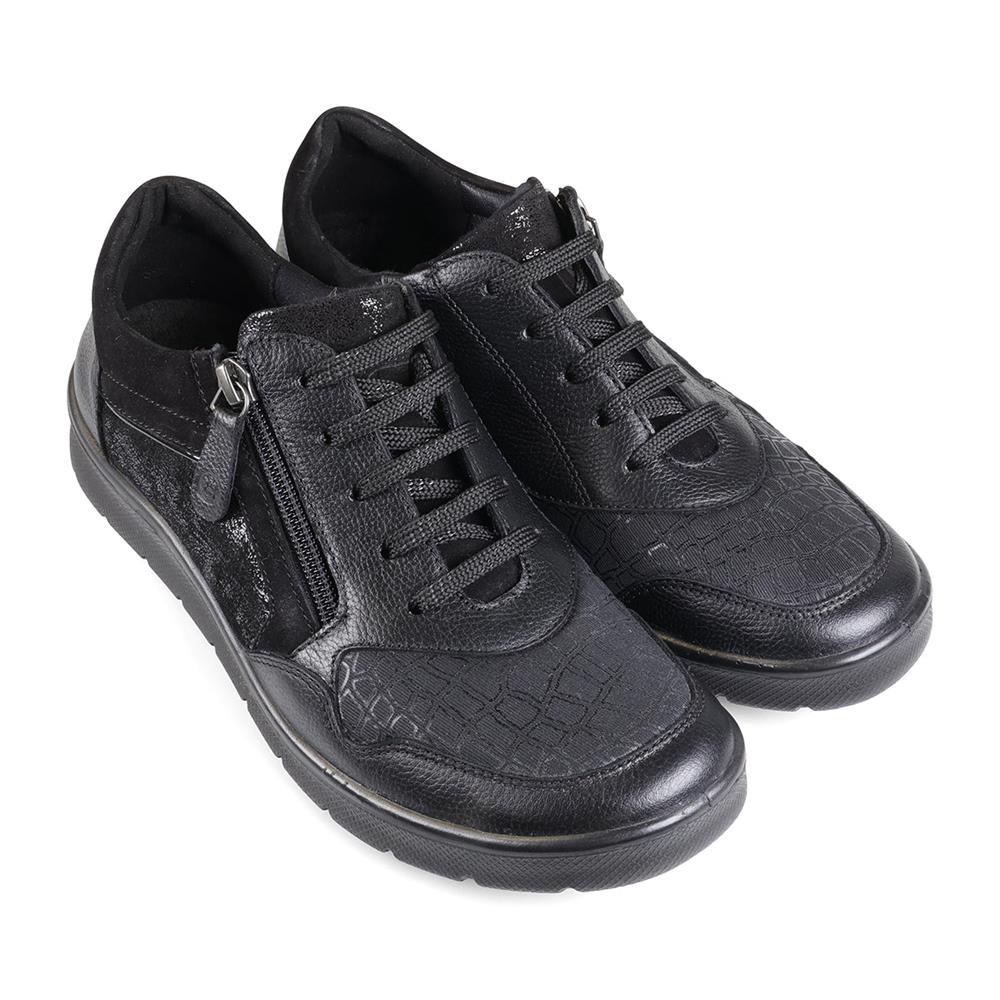 Padders Ladies Dual Fit Comfort 2E/3E INDIGO - Black Combi