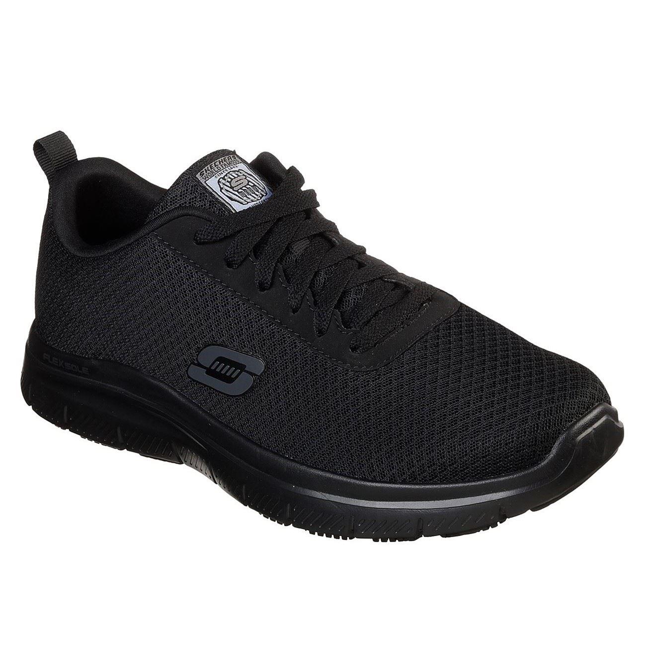 Skechers Flex Advantage - Bendon Sr Work Shoe Mens Occupational Footwear in Black