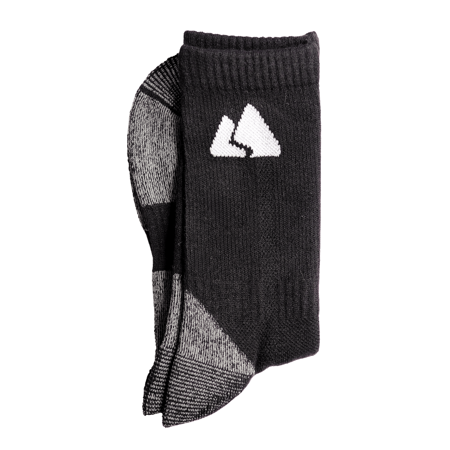 Black Merino Wool Winter Hiking Socks - Men & Women
