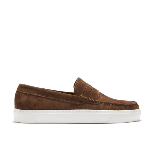 Slip-on Loafers, brown suede