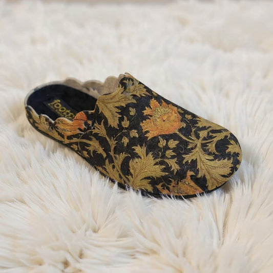 Footsie101 H7558-267F Liberty style slipper Black