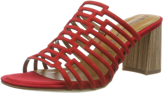 Mules chics Tamaris - Rouge