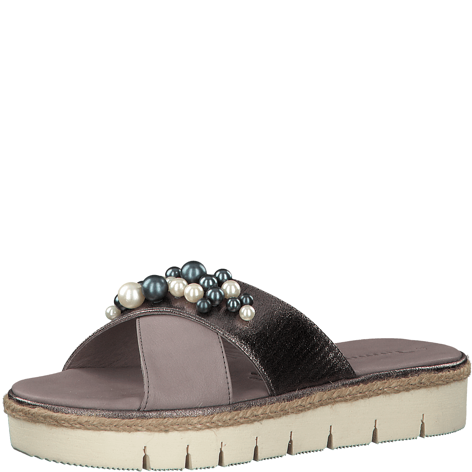 Tamaris Super Soft Slip-On Slippers - Stone Pewter