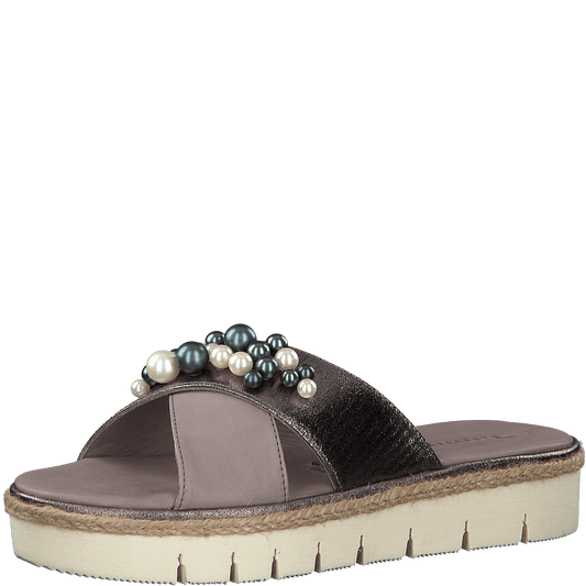 Tamaris Super Soft Slip-On Slippers - Stone Pewter