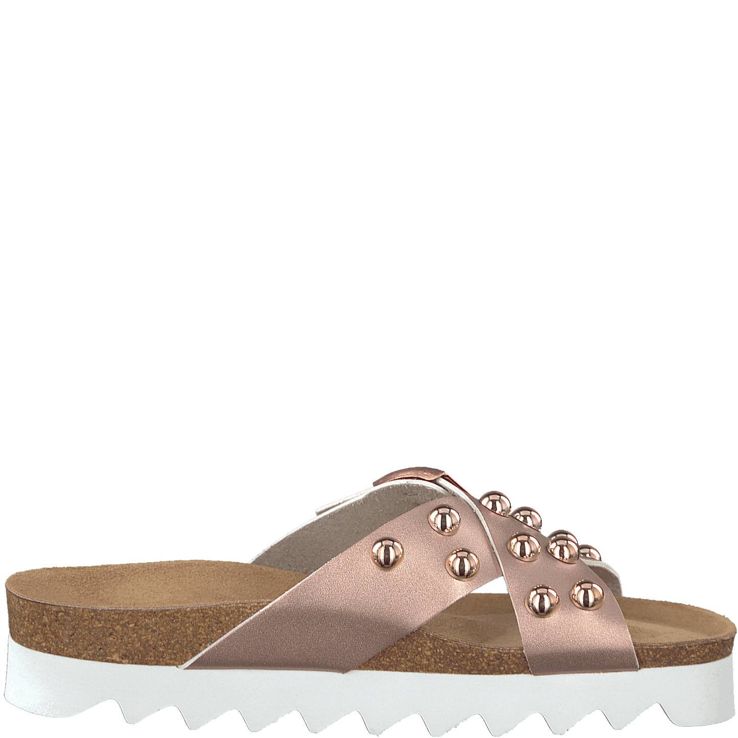 Tamaris Slip-on Slippers Buckle with Studs Rose/Gold