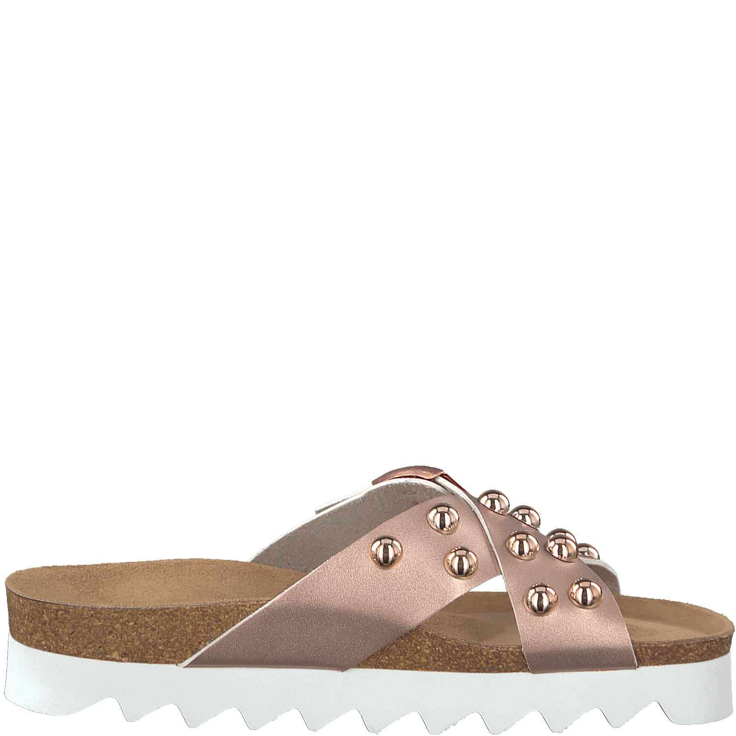 Tamaris Slip-on Slippers Buckle with Studs Rose/Gold