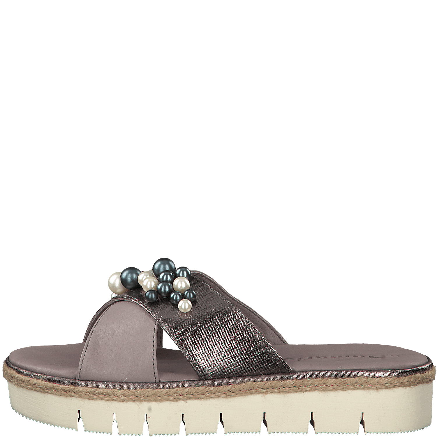 Tamaris Super Soft Slip-On Slippers - Stone Pewter