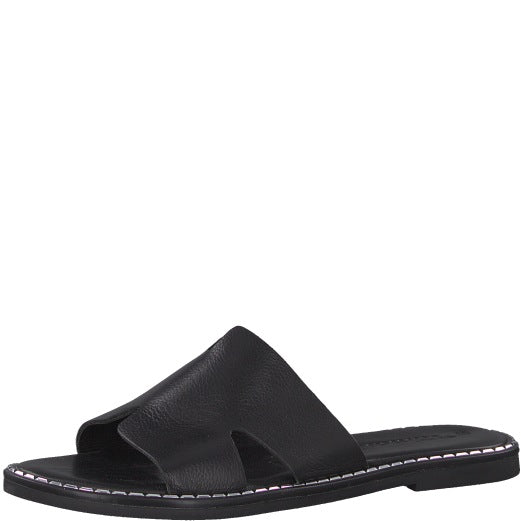 Tamaris Stylish Slide Mules - Black