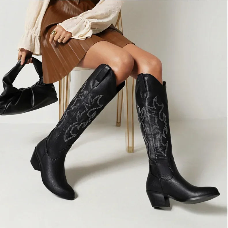 Pointed Toe Knight Boots for Women