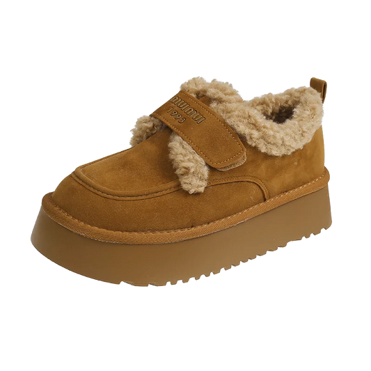 Thicken Plush Winter Women's Non Slip Thick Bottom Ankle Snow Boots