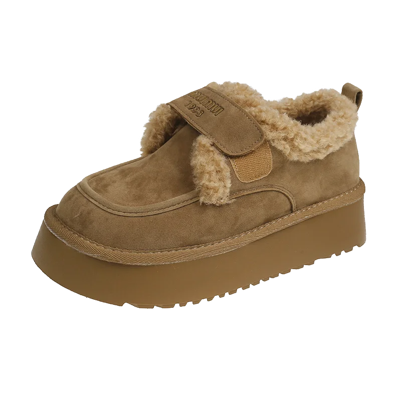 Thicken Plush Winter Women's Non Slip Thick Bottom Ankle Snow Boots