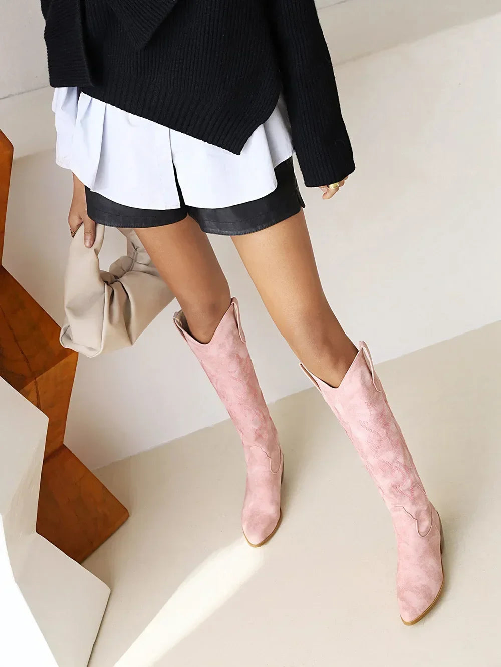 Pointed Toe Knight Boots for Women