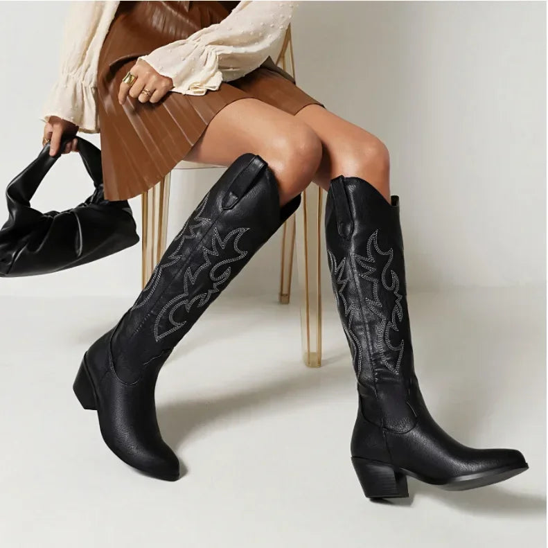 Pointed Toe Knight Boots for Women