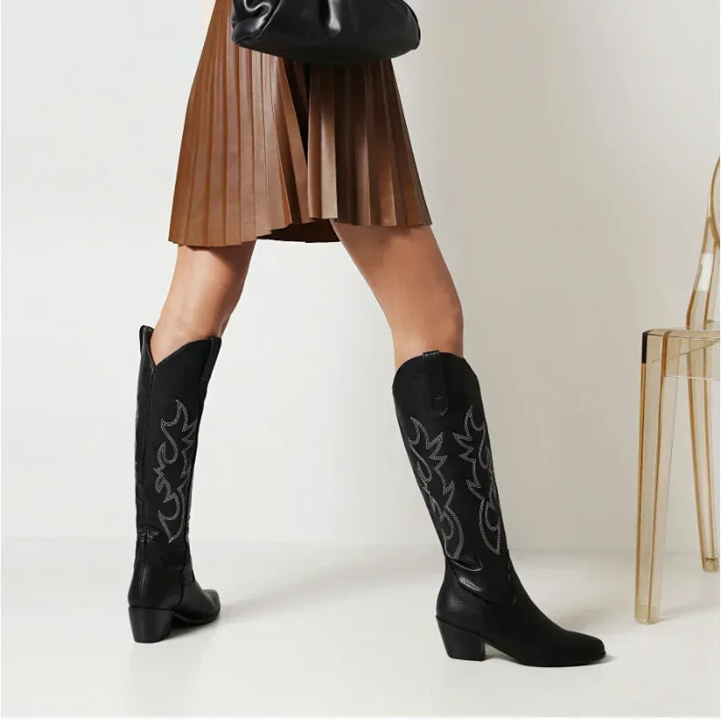 Pointed Toe Knight Boots for Women