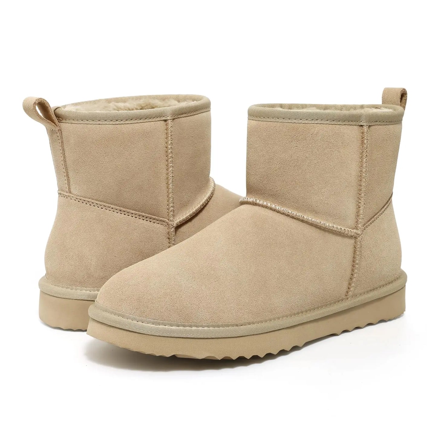Women's Comfy Suede Plush Winter Warm Snow Boots