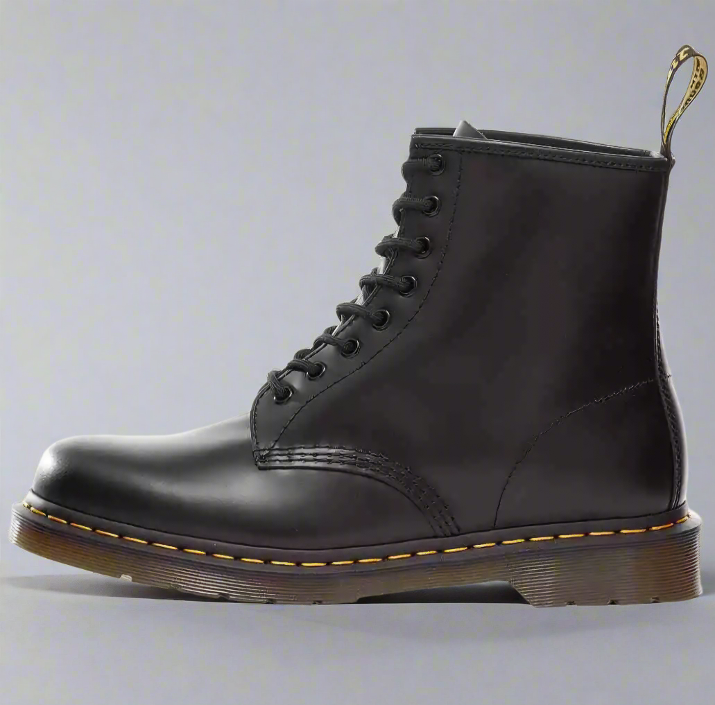 Dr Martens 1460 Smooth Leather Lace Up Boots - Black