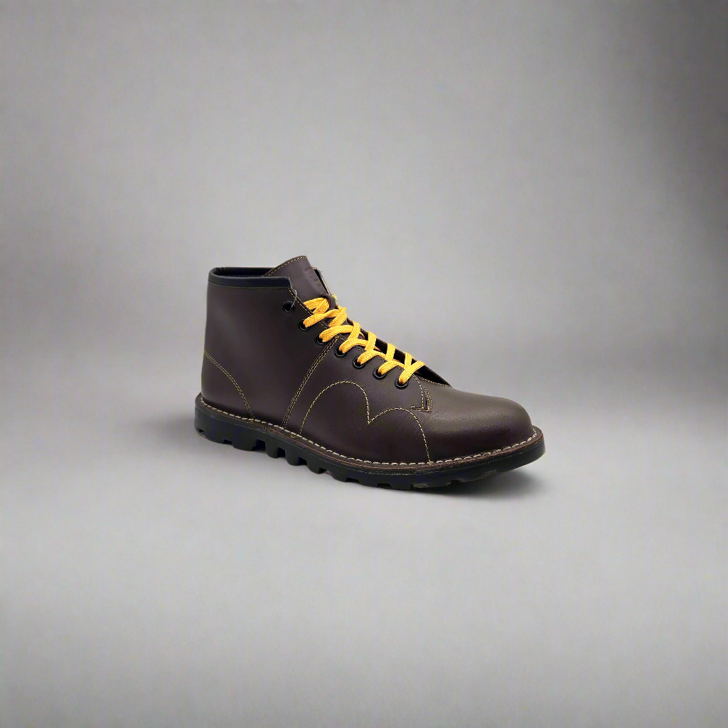 Grafters Original Retro Monkey Boots - Burgundy