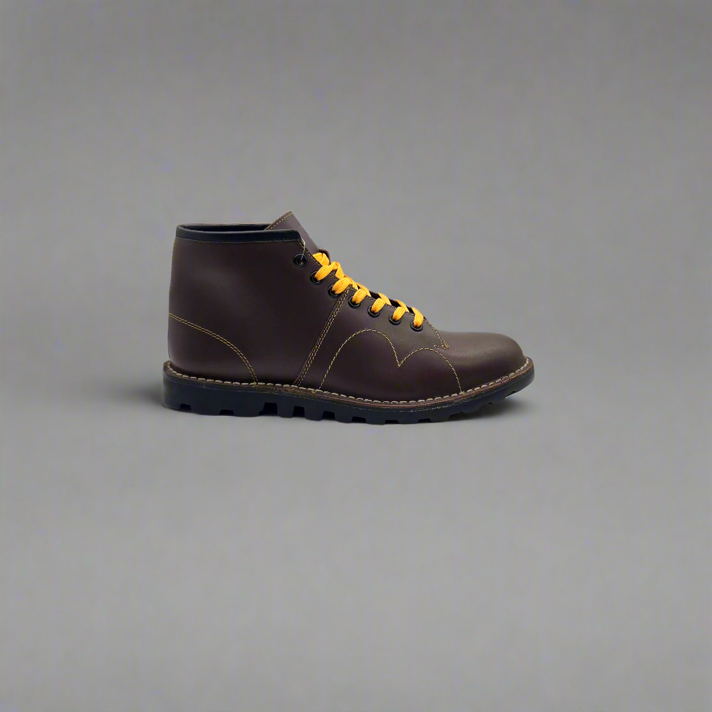 Grafters Original Retro Monkey Boots - Burgundy