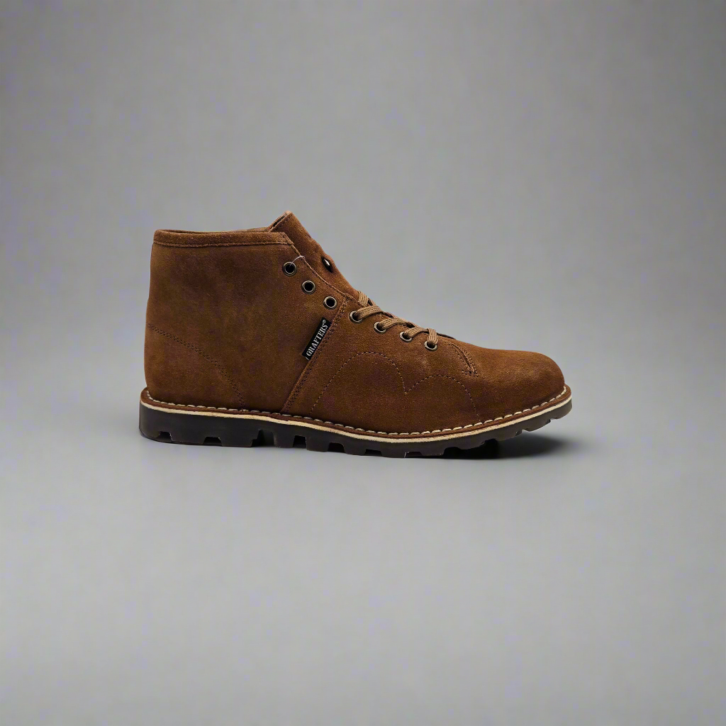 Grafters Tan Suede Monkey Boot