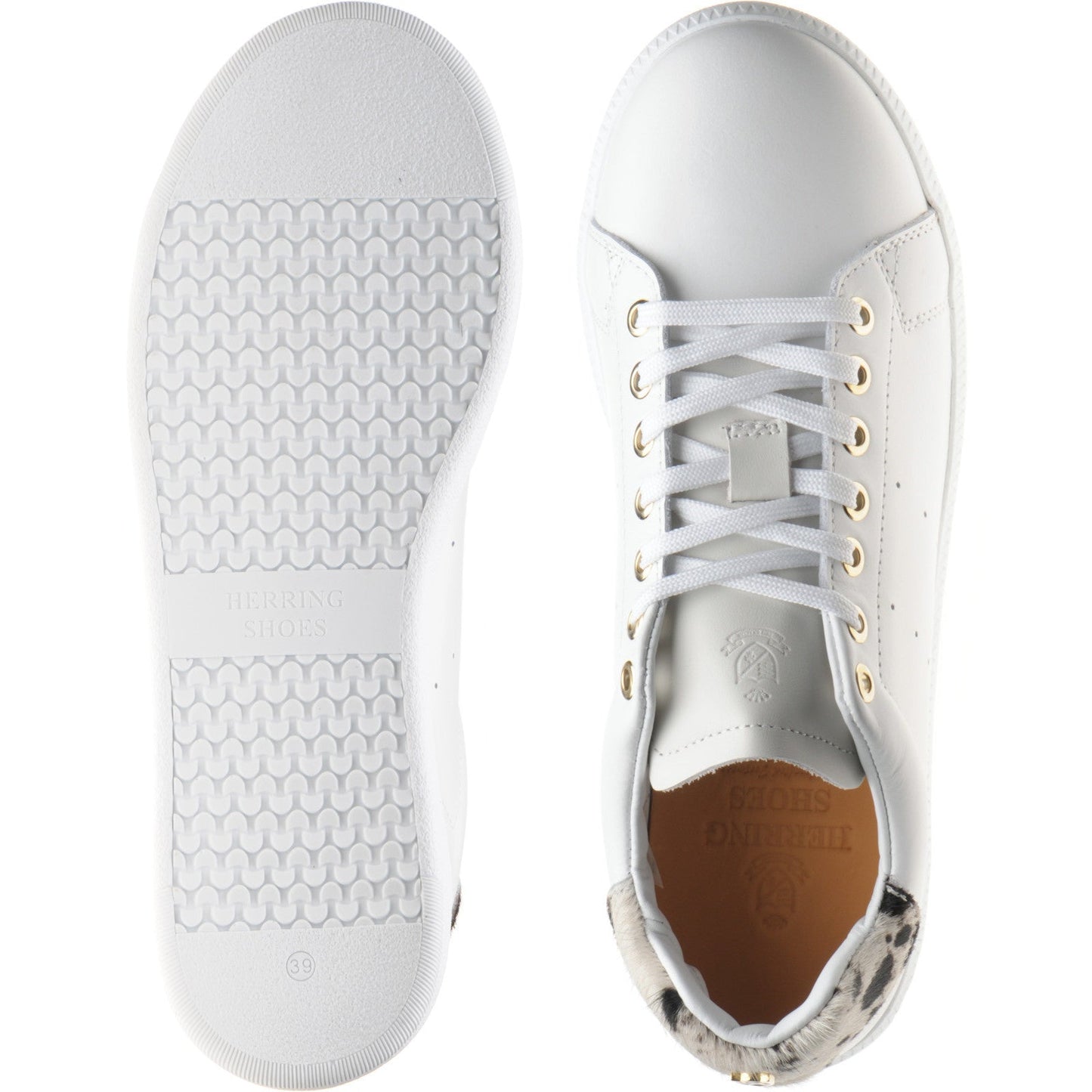 Herring Athena ladies rubber-soled trainers in white