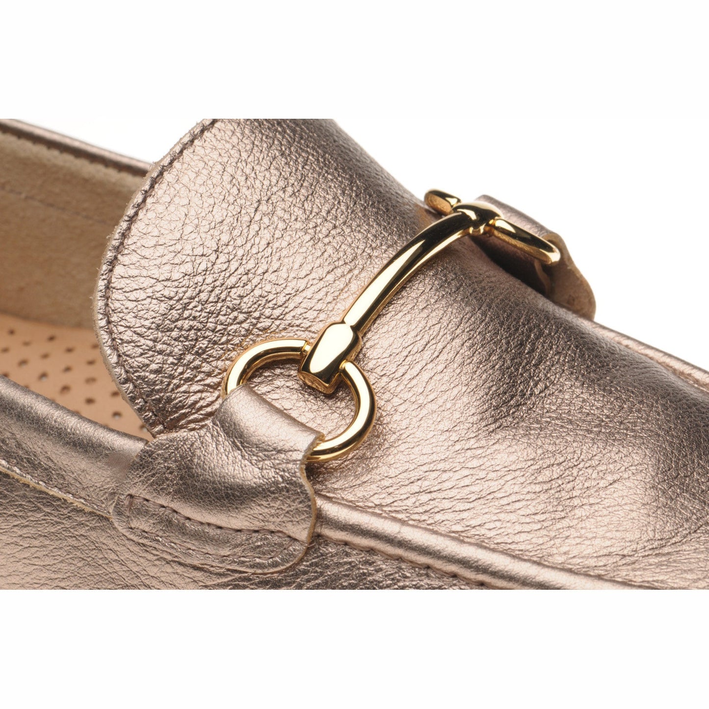 Herring Scarlette ladies rubber-soled loafers in gold