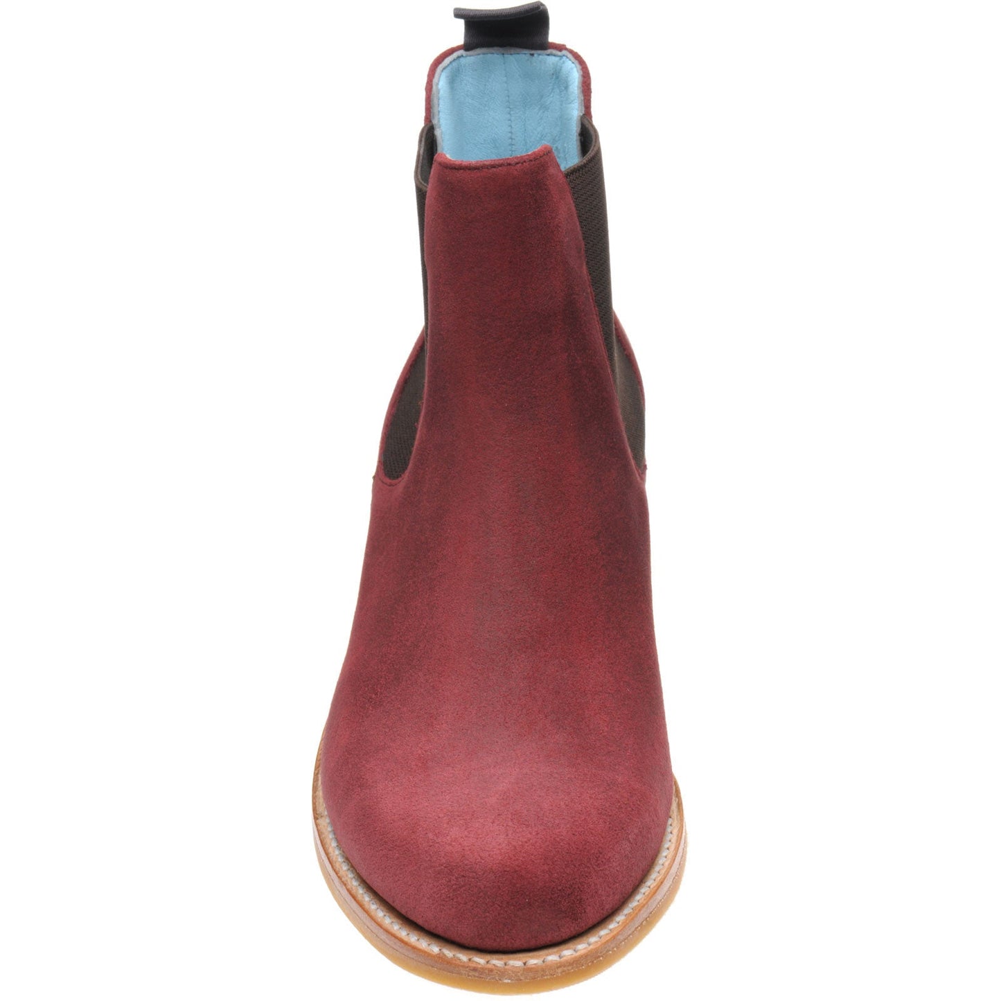 Herring Tamara Ladies rubber-soled Chelsea boots in plum suede