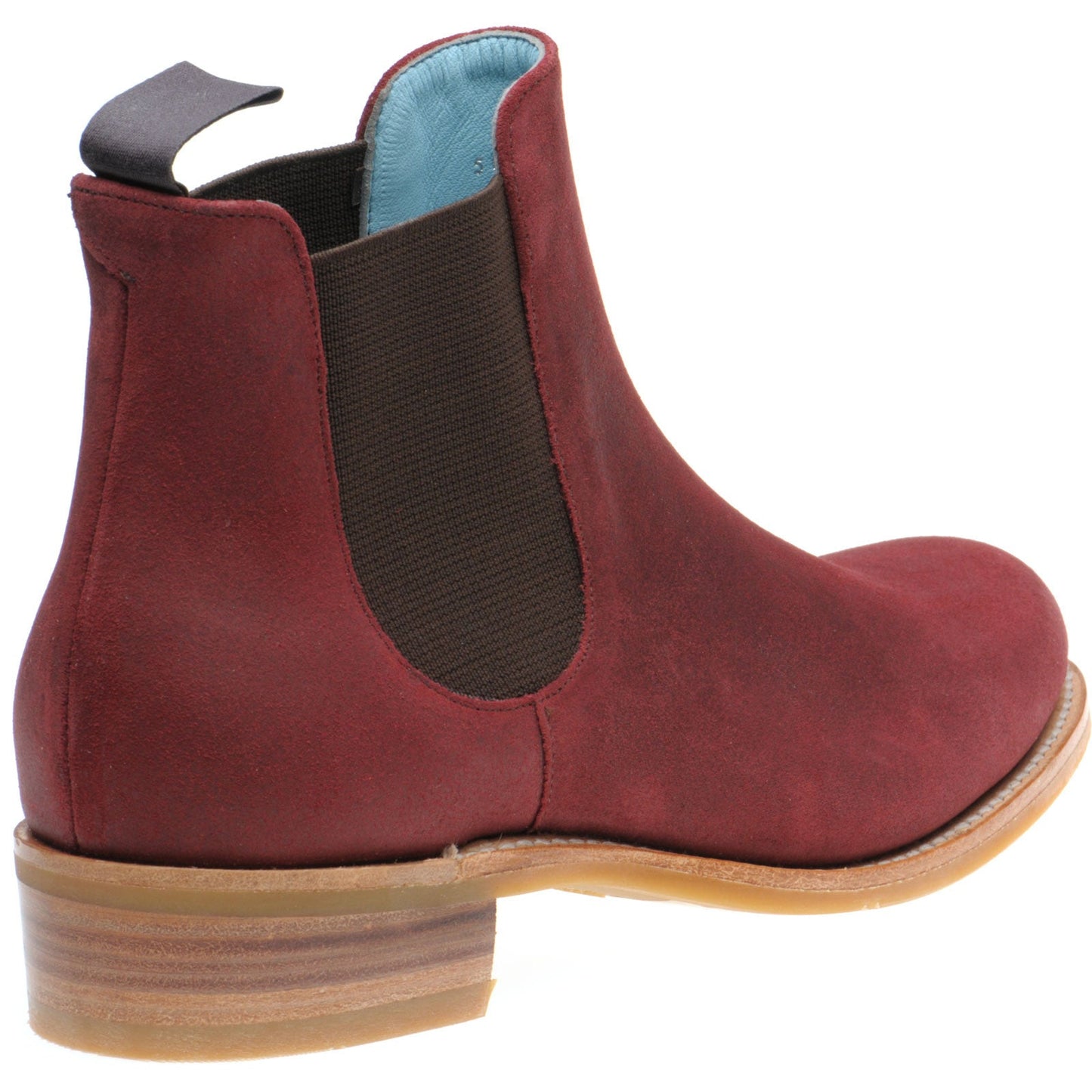 Herring Tamara Ladies rubber-soled Chelsea boots in plum suede