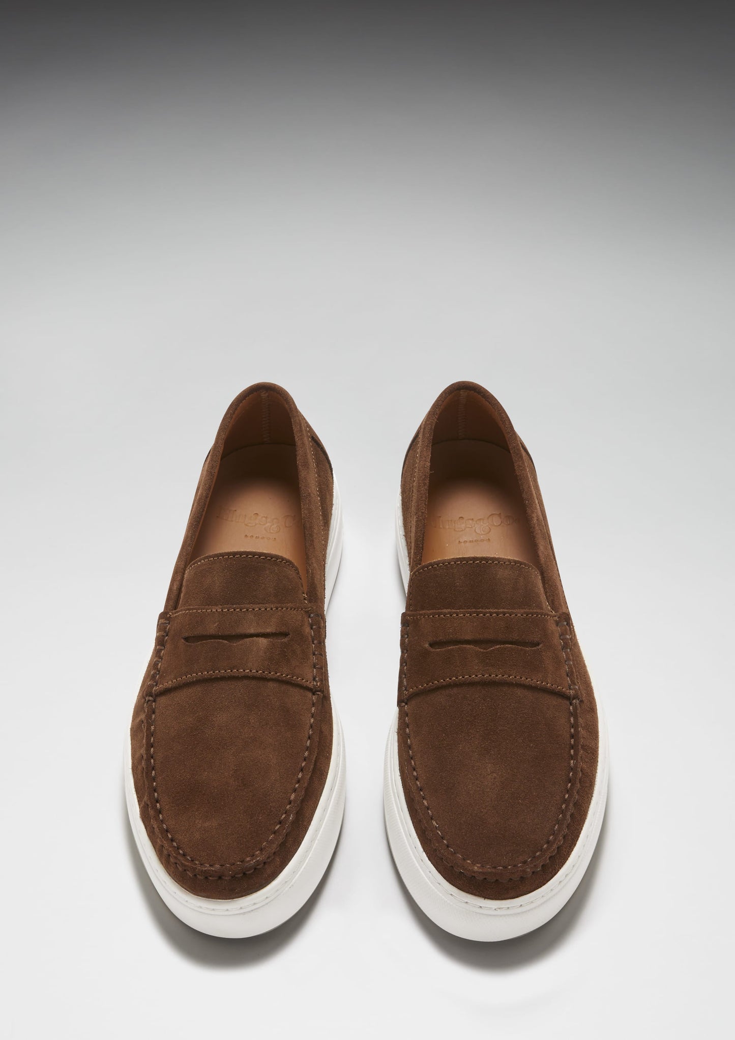 Slip-on Loafers, brown suede