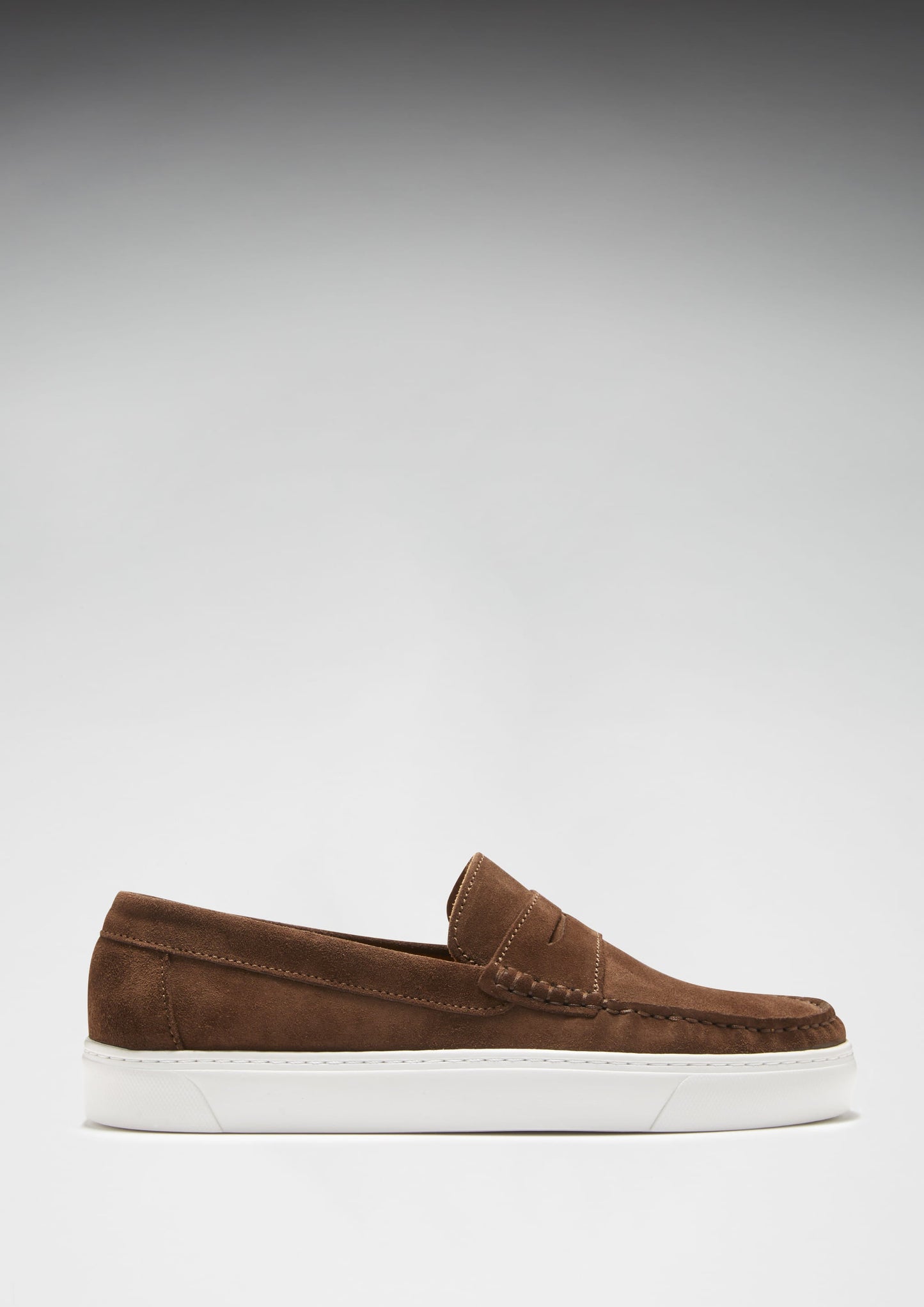 Slip-on Loafers, brown suede