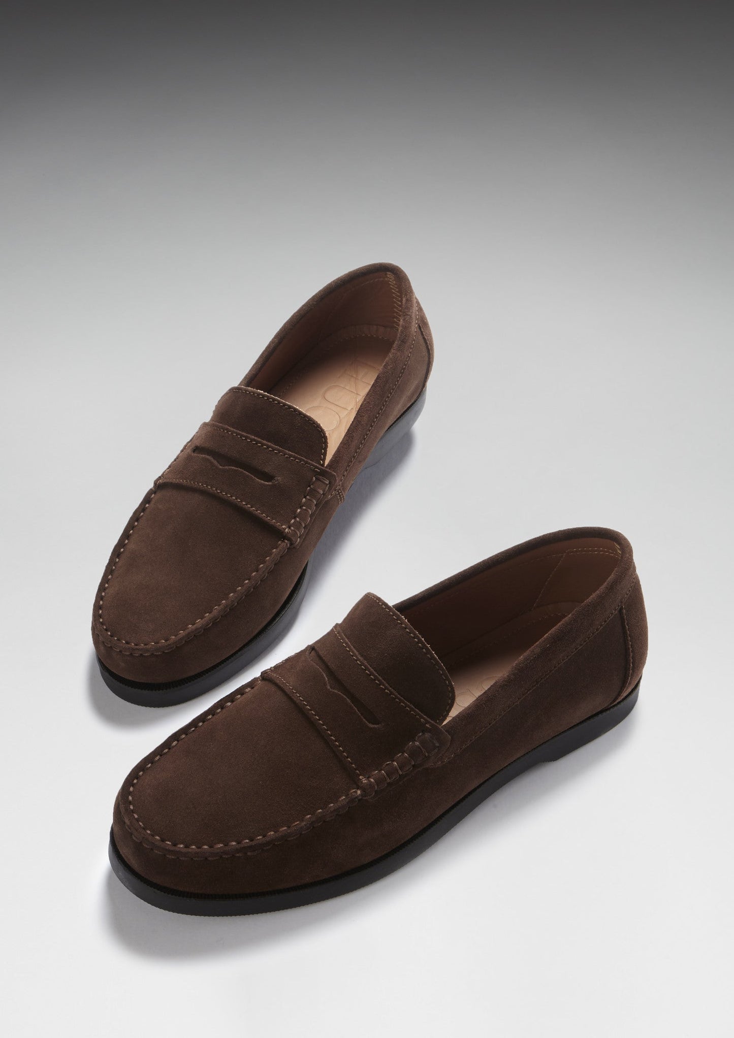 Boat Loafers, brown suede