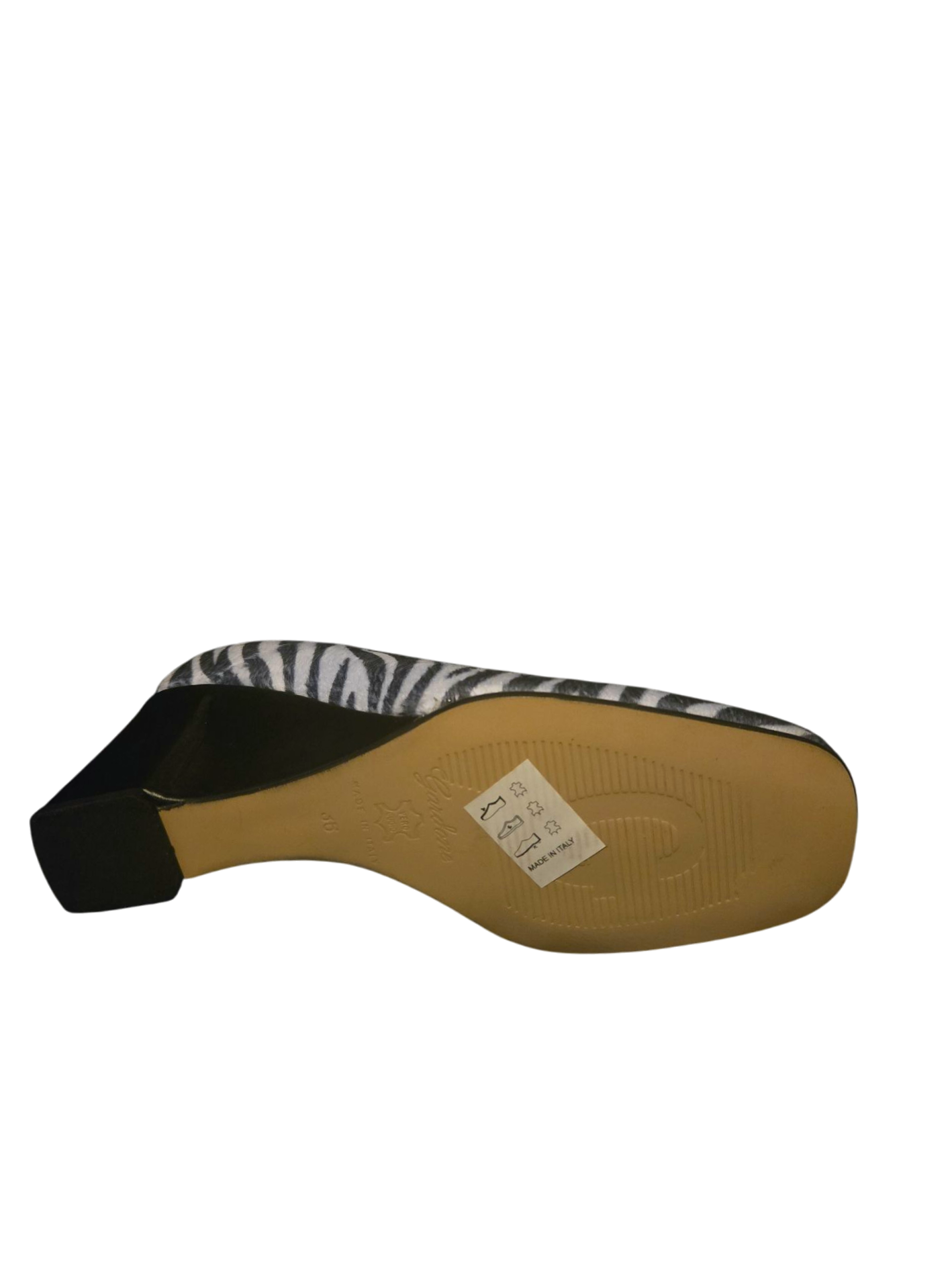 Gardone 1069-70 Zebra Print Wedge Heel